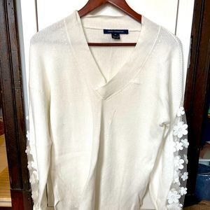 French Connection | Floral Sleeve | Sweater